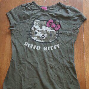 Hello Kitty 2010 camo glitter t-shirt